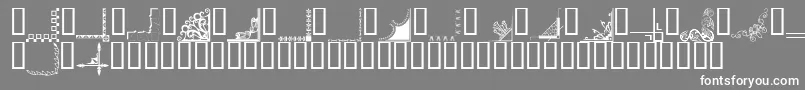 Bordc2 Font – White Fonts on Gray Background