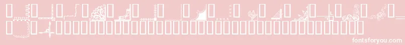 フォントBordc2 – ピンクの背景に白い文字