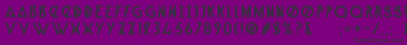 AlpineTypefaceA1Regular Font – Black Fonts on Purple Background