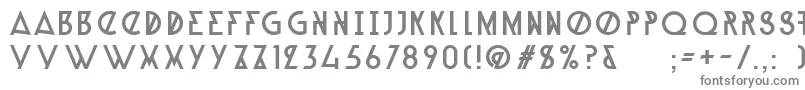 フォントAlpineTypefaceA1Regular – 白い背景に灰色の文字