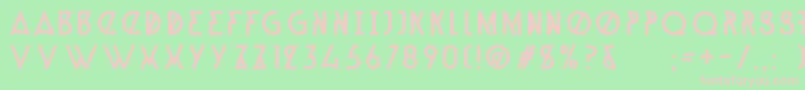 AlpineTypefaceA1Regular Font – Pink Fonts on Green Background