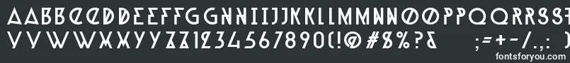 フォントAlpineTypefaceA1Regular – 白い文字