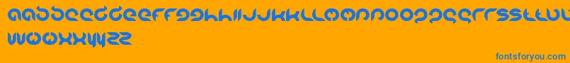 More about Intanputripratiwi Font Intanputripratiwi Font – Blue Fonts on Orange Background