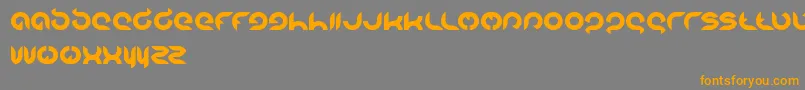 Intanputripratiwiフォントについての詳細 フォントIntanputripratiwi – オレンジの文字は灰色の背景にあります。
