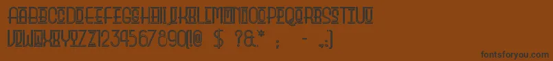 Beautyschooldropoutii Font – Black Fonts on Brown Background