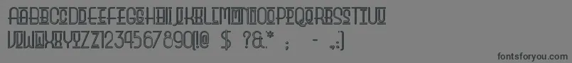 Beautyschooldropoutii Font – Black Fonts on Gray Background