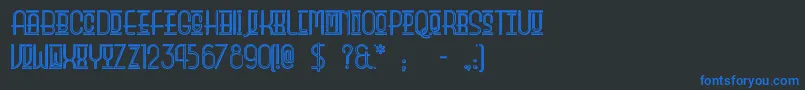 Beautyschooldropoutii Font – Blue Fonts on Black Background