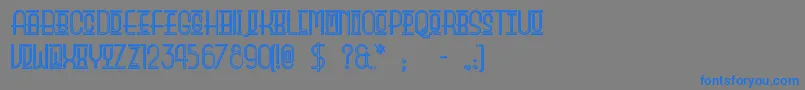 Beautyschooldropoutii Font – Blue Fonts on Gray Background