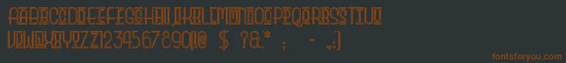 Beautyschooldropoutii Font – Brown Fonts on Black Background