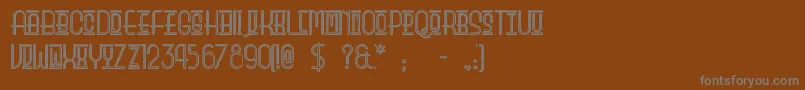 Beautyschooldropoutii Font – Gray Fonts on Brown Background