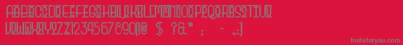 Beautyschooldropoutii Font – Gray Fonts on Red Background