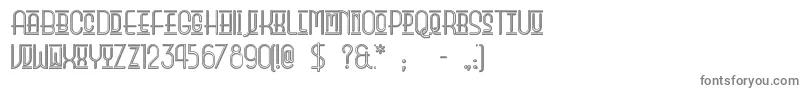 フォントBeautyschooldropoutii – 灰色のフォント