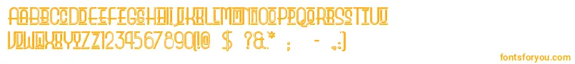 Шрифт Beautyschooldropoutii – оранжевые шрифты