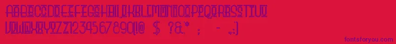 Beautyschooldropoutii Font – Purple Fonts on Red Background