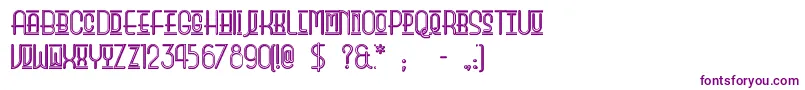 Beautyschooldropoutii Font – Purple Fonts on White Background