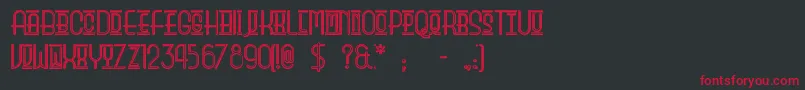 Beautyschooldropoutii Font – Red Fonts on Black Background