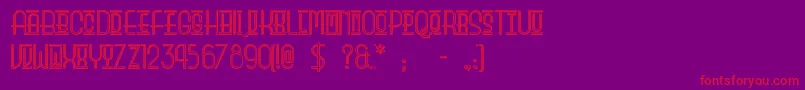 Шрифт Beautyschooldropoutii – красные шрифты на фиолетовом фоне