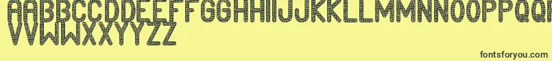 Edournida Font – Black Fonts on Yellow Background