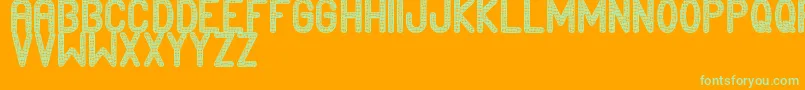 Edournida Font – Green Fonts on Orange Background