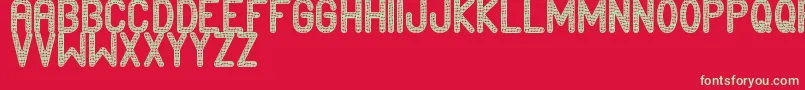 Шрифт Edournida – зелёные шрифты на красном фоне