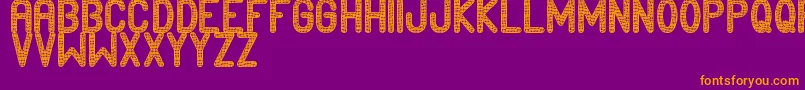 Edournida Font – Orange Fonts on Purple Background