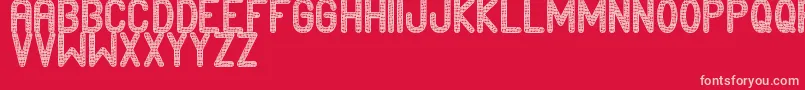 Edournida Font – Pink Fonts on Red Background