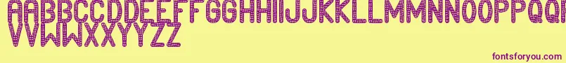 Edournida Font – Purple Fonts on Yellow Background