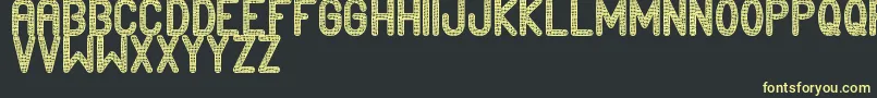 Edournida Font – Yellow Fonts on Black Background