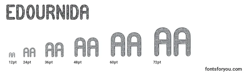 Edournida Font Sizes