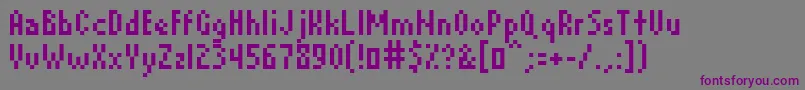 DavidDevice Font – Purple Fonts on Gray Background