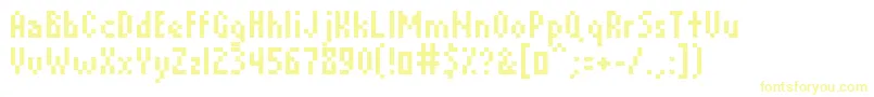 Czcionka DavidDevice – żółte czcionki