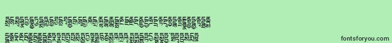 Tibetanmachineweb4 Font – Black Fonts on Green Background