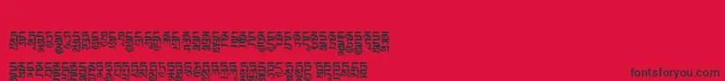 Tibetanmachineweb4 Font – Black Fonts on Red Background