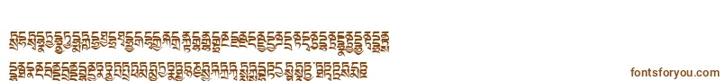 Tibetanmachineweb4 Font – Brown Fonts on White Background