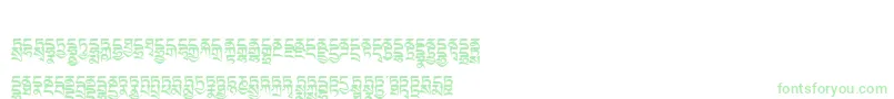 Tibetanmachineweb4 Font – Green Fonts on White Background