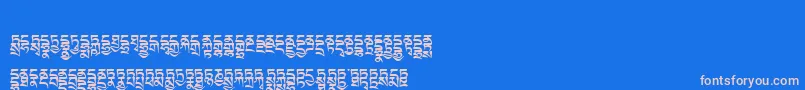 Tibetanmachineweb4 Font – Pink Fonts on Blue Background