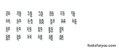Überblick über die Schriftart Tibetanmachineweb4