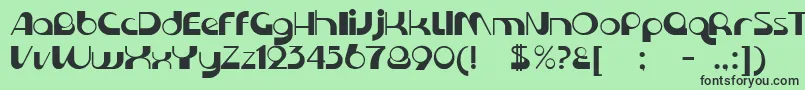KromeNormal Font – Black Fonts on Green Background