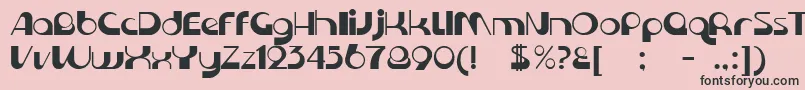 KromeNormal Font – Black Fonts on Pink Background