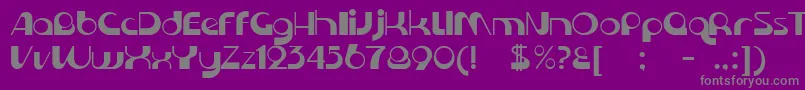 KromeNormal Font – Gray Fonts on Purple Background