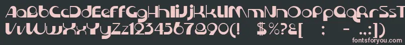 KromeNormal Font – Pink Fonts on Black Background