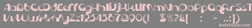 KromeNormal Font – Pink Fonts on Gray Background