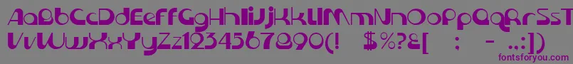 KromeNormal Font – Purple Fonts on Gray Background