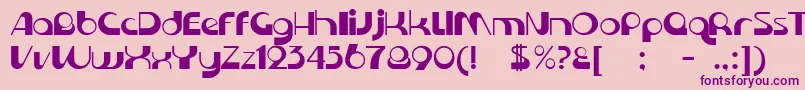 KromeNormal Font – Purple Fonts on Pink Background