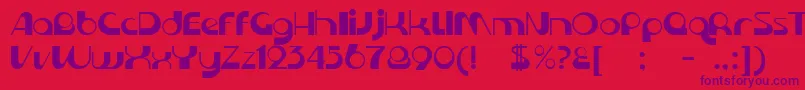 More about KromeNormal Font KromeNormal Font – Purple Fonts on Red Background