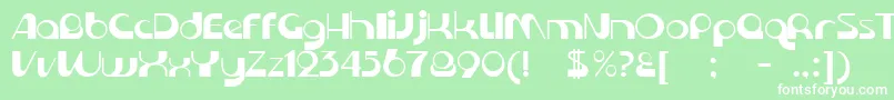 KromeNormal Font – White Fonts on Green Background