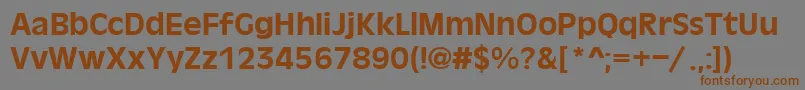 OliverBold Font – Brown Fonts on Gray Background