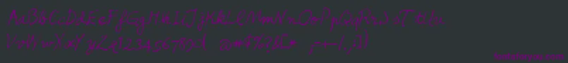 Honcho Font – Purple Fonts on Black Background