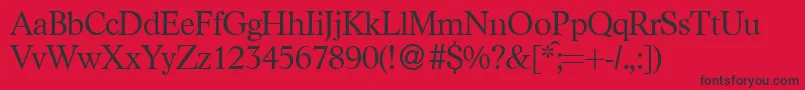 LikedbNormal Font – Black Fonts on Red Background
