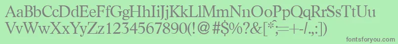 LikedbNormal Font – Gray Fonts on Green Background